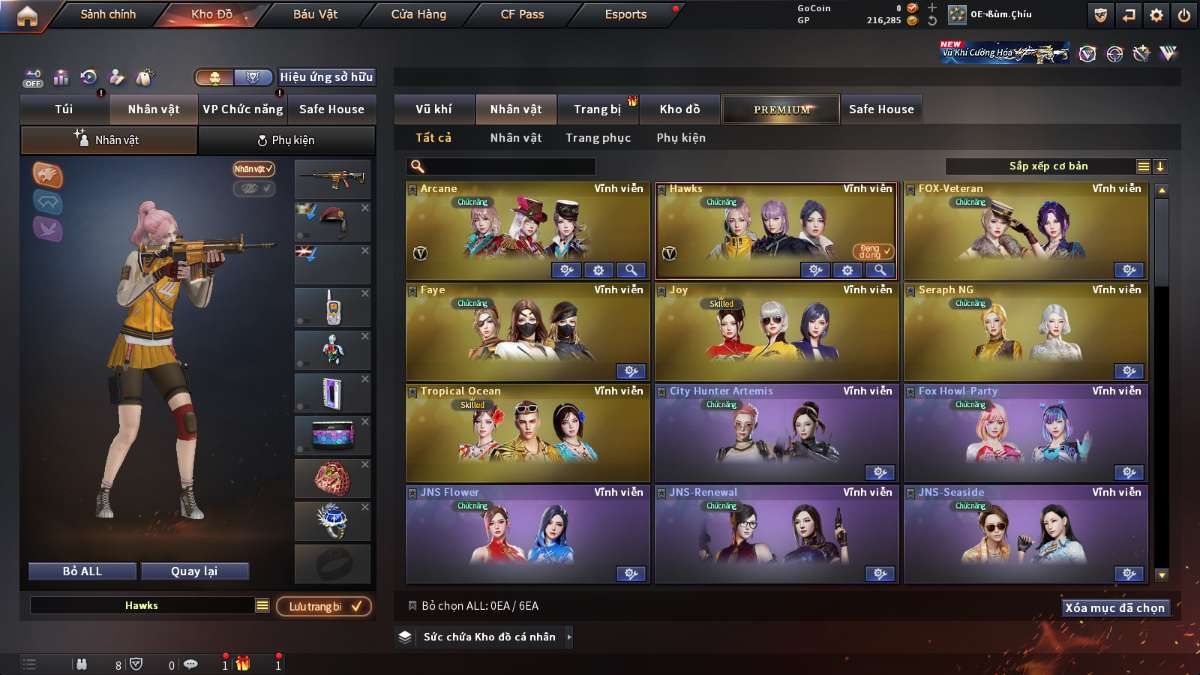 shop acc cf uy tin gia re